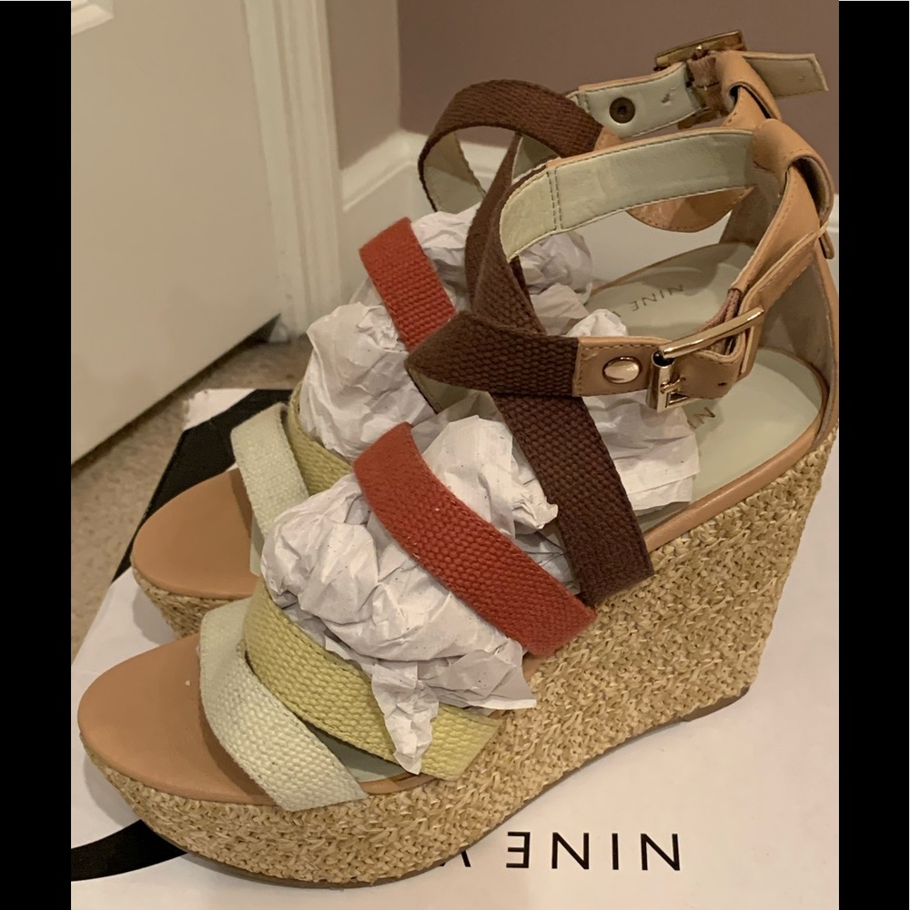NINE WEST Platform Wedges